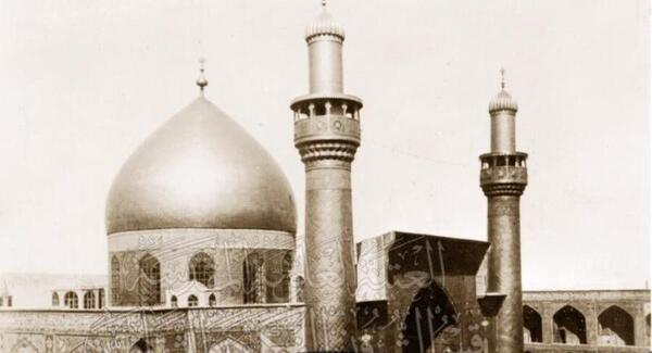 عکس قدیمی حرم امام علی