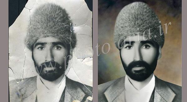 عکس قدیمی پاره شده