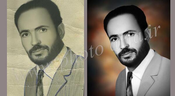 عکس قدیمی پاره شده