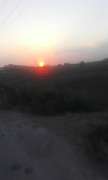 عکس از غروب افتاب طبیعی