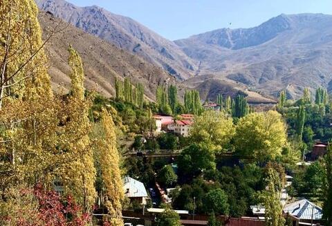 عکس غروب آفتاب در روستا