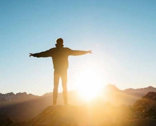 عکس پسر غروب آفتاب
