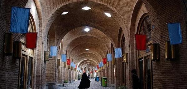 عکس بازار قدیمی قزوین