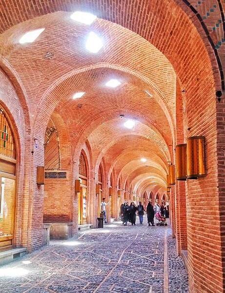 عکس بازار قدیمی قزوین