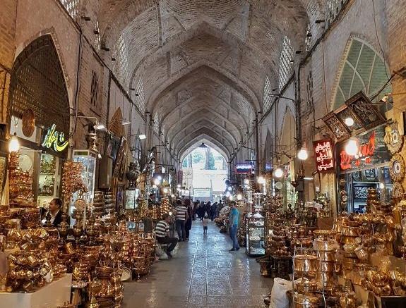 عکس بازار قدیمی قزوین