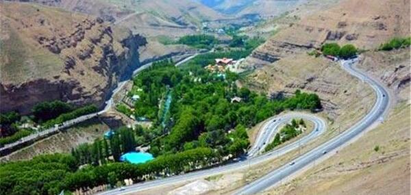 عکس قدیمی جاده قزوین رشت