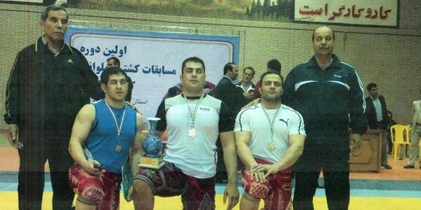 عکس کشتی گیران قدیمی کرمانشاه