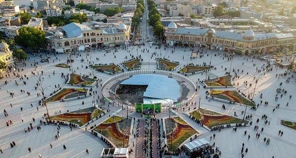 عکس قدیمی میدان امام همدان
