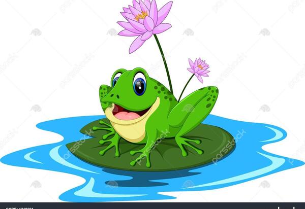 عکس قورباغه کارتونی سبز