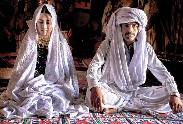 عکس نقاب عروس بلوچی