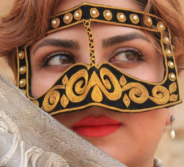 عکس نقاب عروس بلوچی