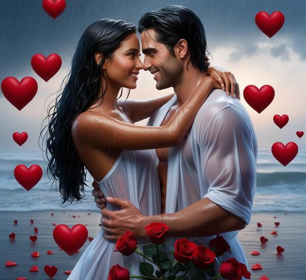 عکس عاشقانه زن و مرد در بغل هم
