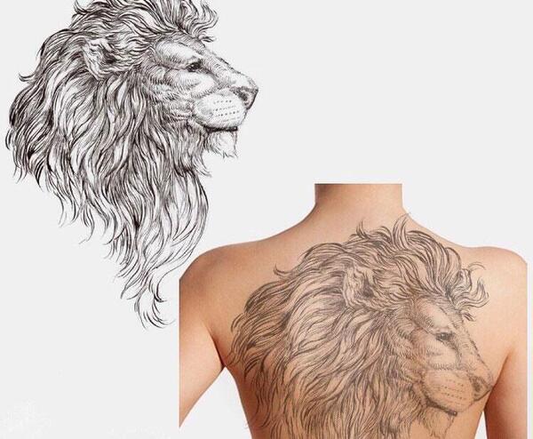 عکس تاتو عقاب روی پشت