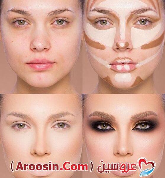 عکس عروس قبل وبعد از ارایش