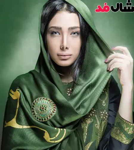 عکس شال سبز عروس