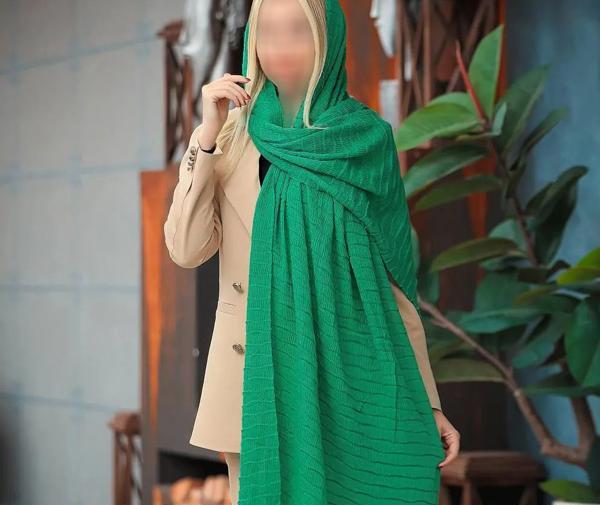 عکس شال سبز عروس