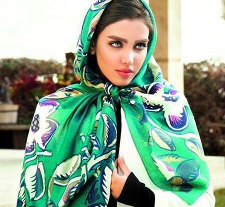عکس شال سبز عروس