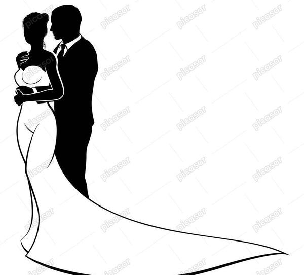عکس عروس داماد سیاه سفید