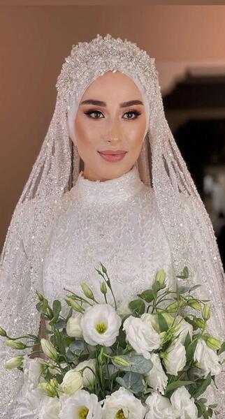 عکس تور عروس پوشیده