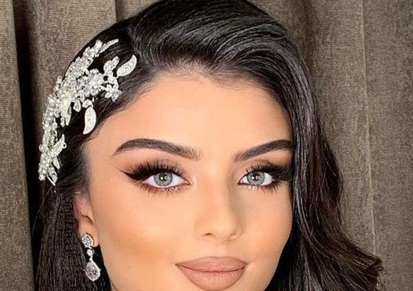 عکس عروس چشم و ابرو مشکی