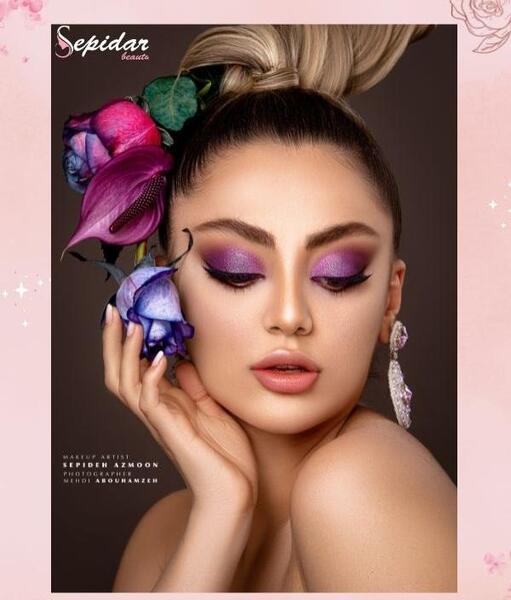 عکس عروس چشم و ابرو مشکی