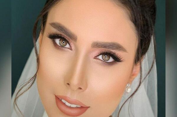 عکس عروس چشم و ابرو مشکی