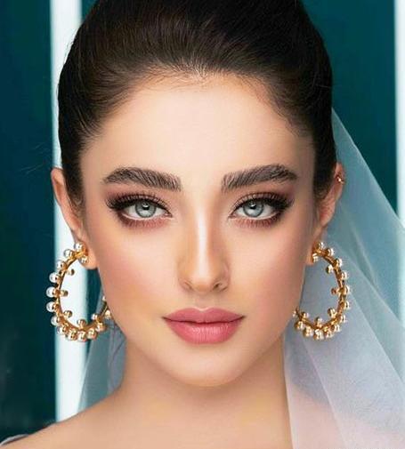 عکس عروس چشم و ابرو مشکی