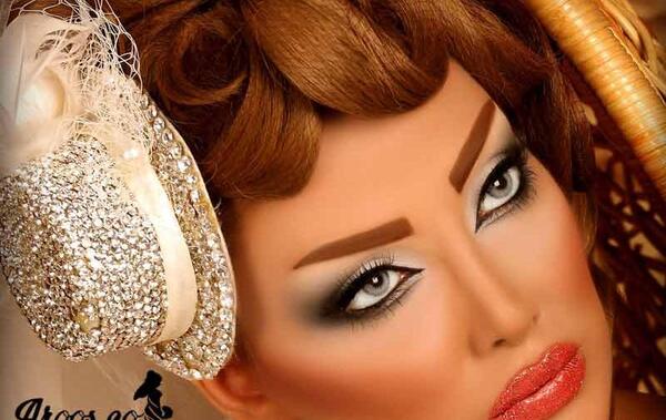 عکس عروس چشم و ابرو مشکی