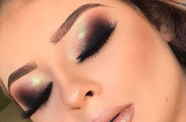 عکس عروس چشم و ابرو مشکی