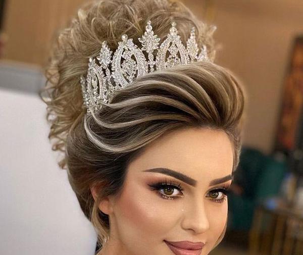 عکس مدل مو عروس جدید و زیبا
