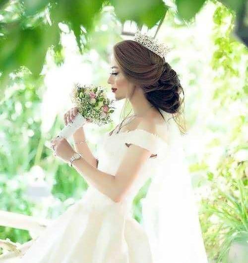 عکس عروس تنها عاشقانه