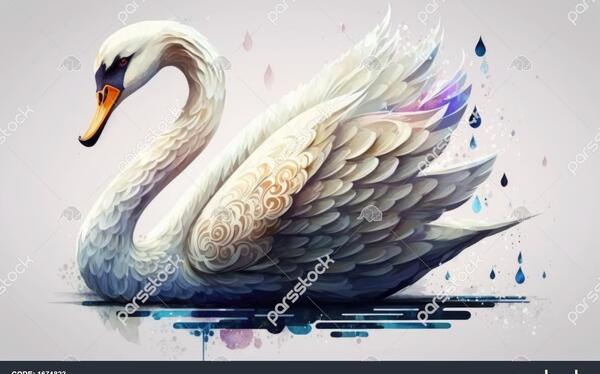 عکس قو بچه