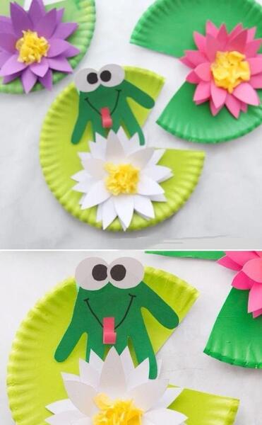 عکس مراحل ساخت قورباغه کاغذی