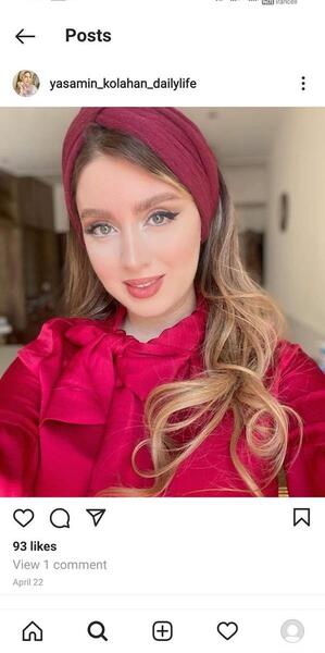 عکس های قدیمی یاسمین کلاهان