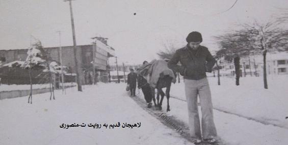عکس قدیمی دور استخر لاهیجان