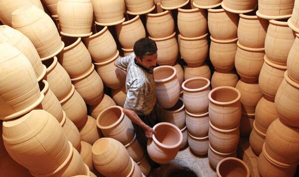 عکس ظرف های سفالی قدیمی