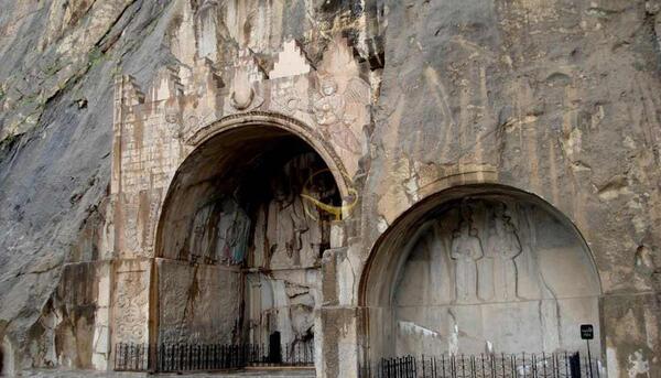 عکس های قدیمی طاق بستان