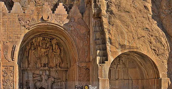 عکس قدیمی از طاق بستان