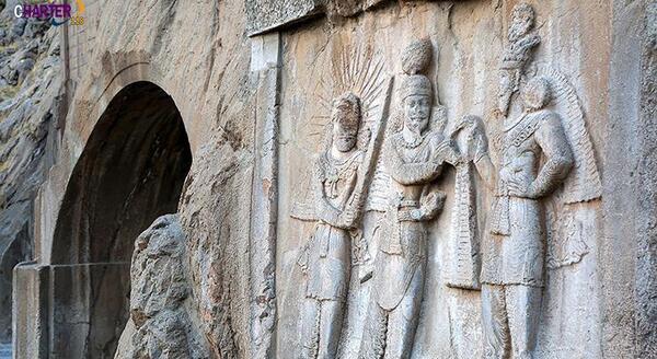 قدیمی ترین عکس طاق بستان