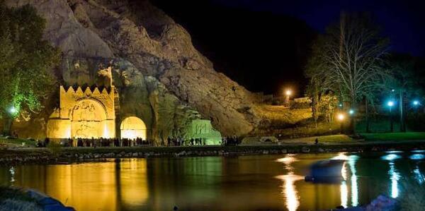 قدیمی ترین عکس طاق بستان