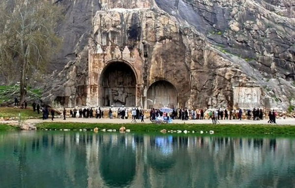 قدیمی ترین عکس طاق بستان