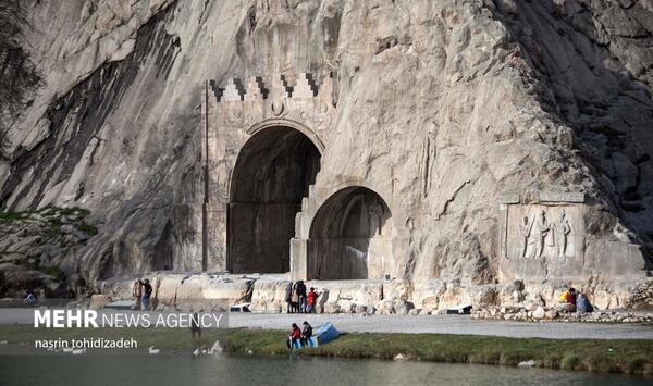 قدیمی ترین عکس طاق بستان