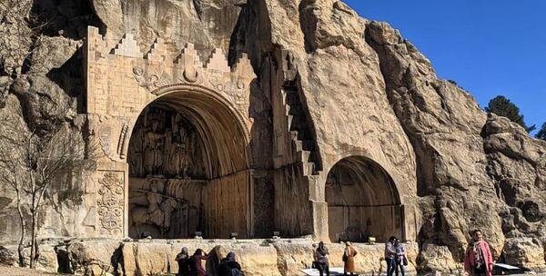 قدیمی ترین عکس طاق بستان