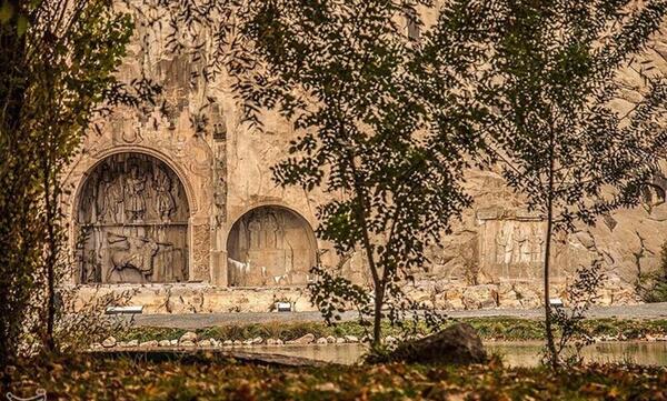 قدیمی ترین عکس طاق بستان