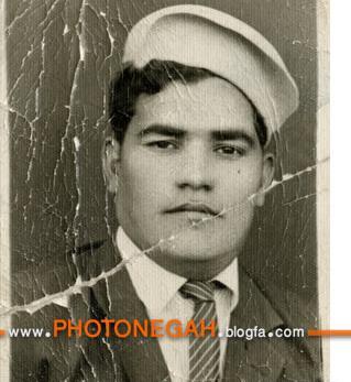 عکس سیاه و سفید قدیمی شکسته