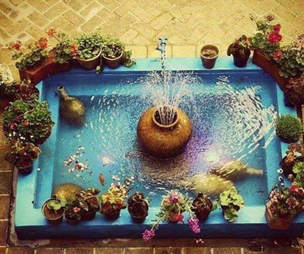 عکس حیاط قدیمی زیبا