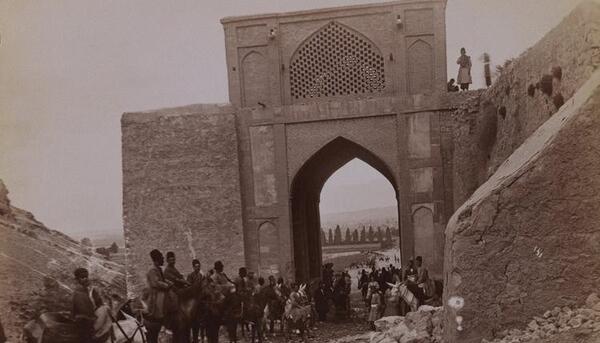 عکس قدیمی دروازه قران شیراز