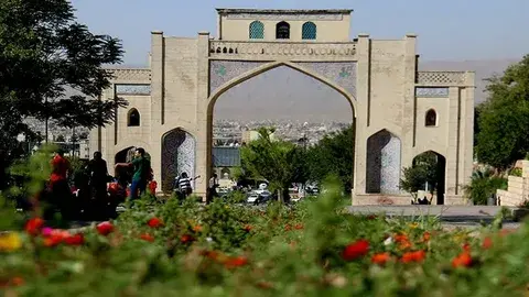 عکس قدیمی دروازه قران شیراز