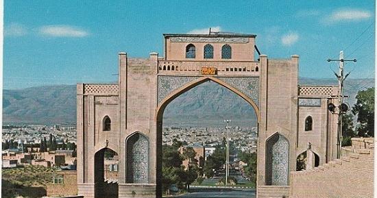 عکس قدیمی دروازه قران شیراز