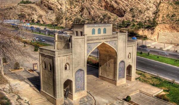 عکس قدیمی دروازه قران شیراز
